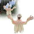 thumbnail image 1 of KNFATEQVEDG Halloween Decoration Outdoor Courtyard Logo Shaped Electronic Plug Sound Control Swinging Body Decoration Terrifying Skeleton Garden Prop Post, 1 of 5