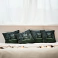 thumbnail image 3 of Ambesonne Gothic Throw Pillow Cover 4 Pack, Dark Haunted Castle, 16", Green Grey, 3 of 6