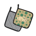 thumbnail image 2 of Caroline's Treasures Rabbit on Polkadots Pair of Pot Holders, 2 of 3