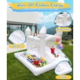thumbnail image 2 of Bounce House NBSPORT, color blanco, con ventilador para 2 a 5 niños de 8 años, máximo 136 kg, 2 of 7