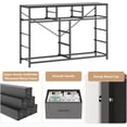 thumbnail image 4 of 10-cajón cómoda mesa de TV - media consola mesa y entertainment center para 55/50/43-pulgada tvs - almacenamiento organizer para sala de estar, dorm, closet, entrada, hallway, 4 of 7