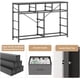 thumbnail image 4 of 10-cajón cómoda mesa de TV - media consola mesa y entertainment center para 55/50/43-pulgada tvs - almacenamiento organizer para sala de estar, dorm, closet, entrada, hallway, 4 of 7