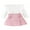 Pink, variant on Bagilaanoe 2Pcs Baby Girls Fall Clothes Toddler Long Sleeve Ruffle Ribbed Tops Plaid A-line Skirt 6M 12M 18M 24M 3T 4T Kids Casual Skirt Set