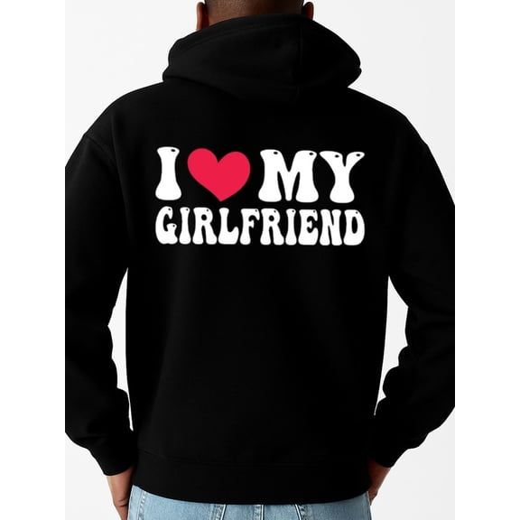I ❤️ My GF hoodies lover mens sweater hoodie black Winter wear, vintage style, comfortable fit, patterned sweatshirt, streetwear lovers winter grey taylor Classic Unisex Shirt Graphic tshirts