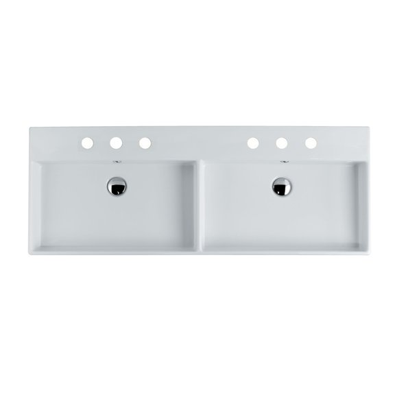 Ws Bath Collections Unlimited 140.03-4 Unlimited 55-1/2" Rectangular Ceramic Vessel / Wall