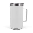 thumbnail image 3 of GRAPHYTE Double Wall Vacuum Insulated Stainless Steel Mugs with Handle and Slider Lid, White (24oz), 3 of 5