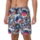 thumbnail image 1 of Balery cool rock Skull Bañador para hombre, shorts de playa de secado rápido con entrepierna y forro de compresión-X-Large, 1 of 6