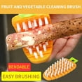 thumbnail image 3 of OAVQHLG3B Fruit and Vegetable Cleaning Brush Veggie Brush Scrubber Fruit Vegetable Brush Flexible Bendable for Carrot Potato Radish Corn Kitchen Cleaning Gadget, 3 of 4