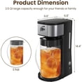 thumbnail image 6 of 3-in-1 Coffee and Tea Machine Brewing System with 2.5 Quart Pitcher, Iced Tea Maker and Iced Coffee Maker, Strength Selector, Perfect For Tea, Coffee, Lattes, Lemonade, 6 of 7