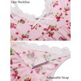 thumbnail image 4 of Avidlove Women Sexy Sleepwear Lace Chemise Lingerie V Neck Nightgown Full Slip Nighties Spaghetti Strap Nightwear, 4 of 6