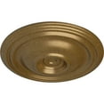 thumbnail image 3 of Ekena Millwork 14 3/4"OD x 1 3/4"P Traditional Ceiling Medallion (Fits Canopies up to 4"), Hand-Painted Pale Gold, 3 of 6