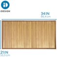 thumbnail image 3 of iDesign Formbu Bamboo Mat Rug Runner for Bathroom, Kitchen, Entryway, Hallway, Office, Mudroom, 34" x 21", Natural Wood, 3 of 6