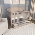 thumbnail image 2 of Dream On Me Storybrooke 5 in 1 Convertible Crib with Under Drawer, Almond Butter, 2 of 7