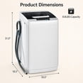 thumbnail image 3 of Costway Portable Full-Automatic Laundry Washing Machine 8.5 lbs Spin Washer W/ Drain Pump, 3 of 7