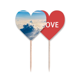 thumbnail image 1 of Sol nubes cielo azul Palillos de dientes bandera etiqueta de amor selección de pastelitos, 1 of 4