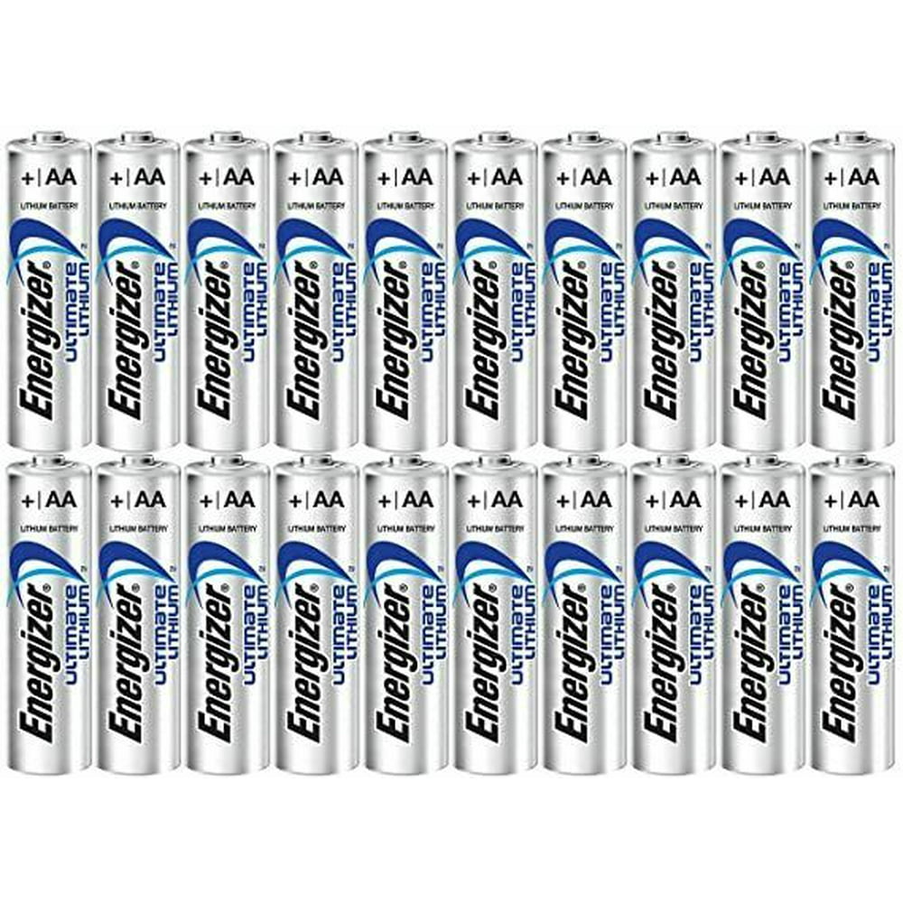 Energizer Ultimate Lithium Size AA L91 Batteries (20 Batteries in a Box