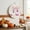 Pink, variant on Welcome Sign for Front Door, Pink White Pumpkin Round Metal Wall Art Wreaths, Fall Thanksgiving Retro Light Beige Outdoor Indoor Wall Hanging Sign for Porch Decor Housewarming Gifts 5.9 Inch