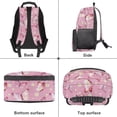 thumbnail image 5 of KUIFORTI Butterfly Bow Girls Backpack Cute Kids School Bag with Front Pockets Large Capacity Backpack for Elementary Primary Middle Back to School Supplies, 5 of 7