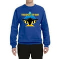 thumbnail image 2 of The Ghost Of Kyiv Unisex Crewneck Graphic Sweatshirt, Royal, Small, 2 of 4