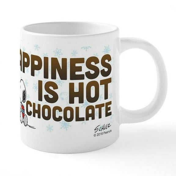 CafePress - Peanuts Hot Chocolate - 20 Oz White Ceramic Mega Mug