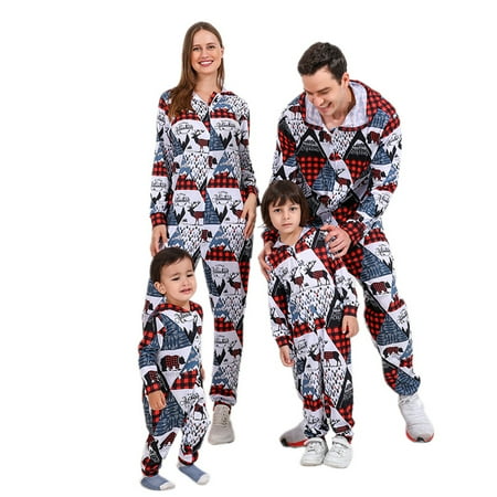 

JBEELATE Christmas Family Onesies Matching Sets Christmas Pajamas for Women Men Adult and Couples