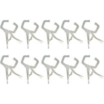 EPOTOOR 11 Inch C-Clamp Locking Pliers Set with Swivel Pad Vise Jaws for Craftsmen Home Workshop Welding Vise Tools(10-Pack)