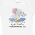 thumbnail image 4 of Inktastic My Tia Loves Me to the Moon and Back Elephant Family Boys or Girls Baby Bodysuit, 4 of 5