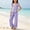 Purple, variant on BXJX Girls Outfit Sets 2 Piece, Plaid Square Neck Flutter Sleeves Girls Summer Clothing Sets Purple Size 10-12 T