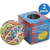 (2 pack) (2 Pack) ACCO Rubber Band Ball, 275 Bands Per Ball, Assorted Colors, 1/Box