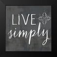 thumbnail image 2 of Coulter, Cynthia 12x12 Black Modern Framed Museum Art Print Titled - Live Simply on black, 2 of 5