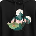 thumbnail image 3 of Disney - Mickey Head Nature Fill - Juniors Cropped Pullover Hoodie, 3 of 5