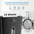 thumbnail image 5 of BONSEN 10-Sheet Cross Cut Paper Shredder for Home Office Use with 4 Gallons Wastebasket, 5 of 7