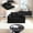 Black, variant on YWEN Foldable Boneless Love Seat Couches in a Box, Modern Floor Foam Sleeper Sofa Bed 2-in-1 Convertible Cloud Sofa for Home Apartments Bedroom