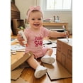 thumbnail image 5 of BemeyourBBs Newborn Baby Girls Little Sister Outfit Waffle Knit Ruffle Romper Little Sis Letter Embroidery Short Sleeve Infant Bodysuit Jumpsuit Headband Cute Baby Girl Summer Clothes, 5 of 9