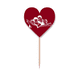 thumbnail image 1 of Compartiendo periódicos alrededor de Read. Etiqueta del corazón de la bandera del palillo de dientes, 1 of 3