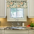 thumbnail image 2 of Yayeee Kitchen Valance Rod Pocket 54" x 18" Living Room Window Curtain, Floral Design, 2 of 6