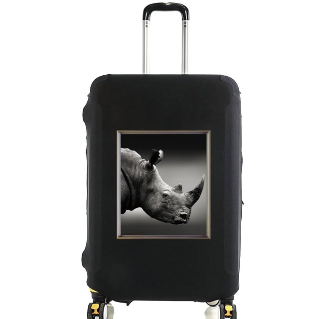 Animal Series Printed Pattern Travel Essentials Bag with 18-32 Inch Capacity Travel Accessories Trolley Case Protective Cover 8animal 040 M
