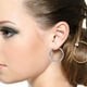 thumbnail image 3 of 1 par de pendientes circures de de imitación de cristal de 2 fis, joyería nupcial Zulema aretes, 3 of 8