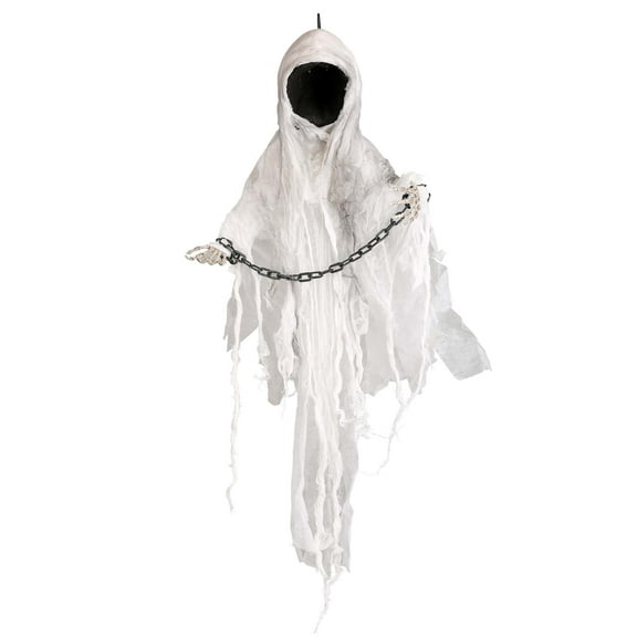 3ft Hanging Faceless Ghost Animatronic Decoration