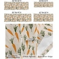 thumbnail image 2 of Easter Valance Curtain 54x18in,Carrots Seamless Rod Pocket Valances for Kitchen,Vintage Linen Short Curtains,Spring Privacy Curtain Valance,Farm Harvest Windows Treatment for Bathroom/Bedroom, 2 of 6