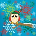 thumbnail image 3 of CafePress - Christmas Owl Men's Fitted T Shirt (Dark) - Men's Fitted T-Shirt, 3 of 4