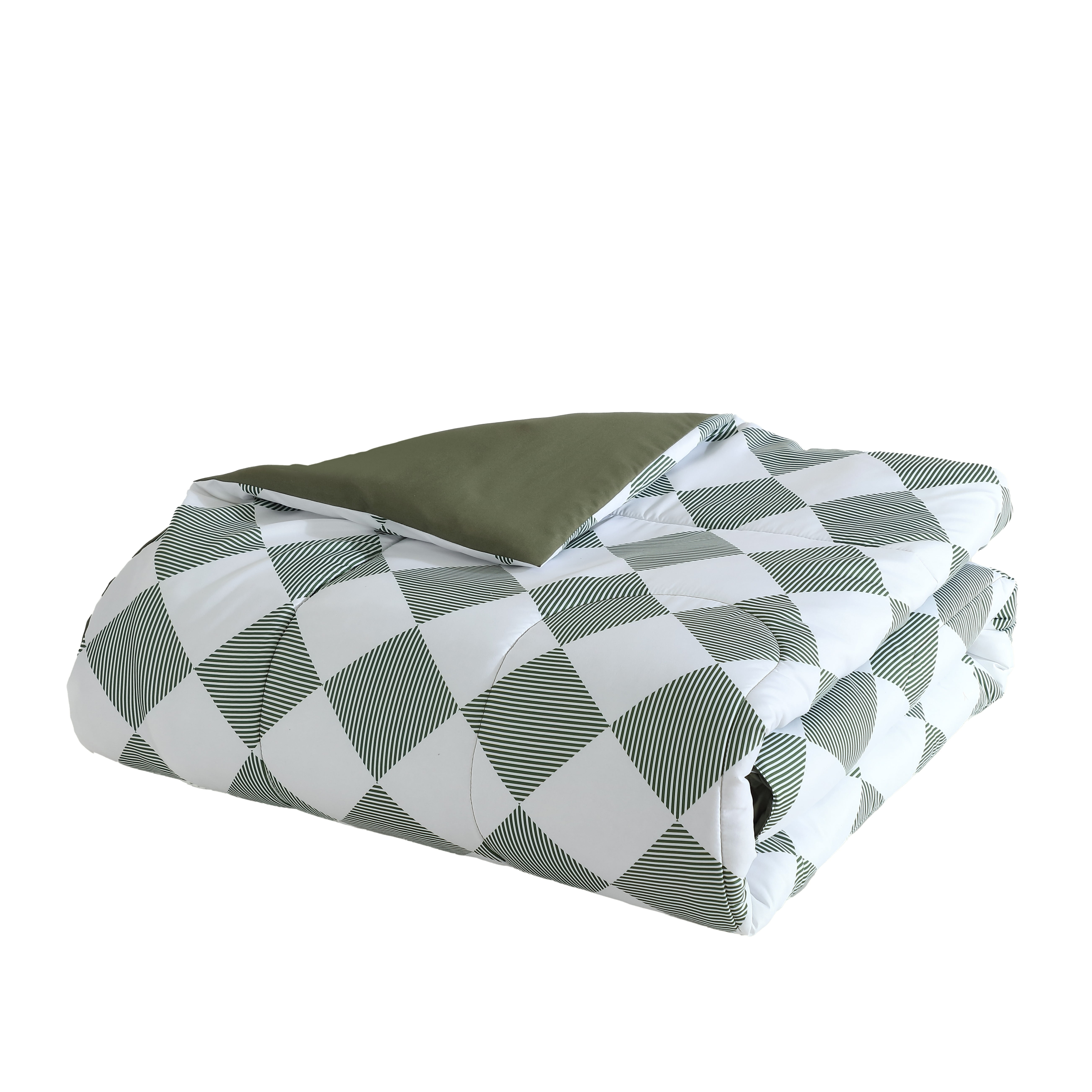 Mainstays Checkers 7-Piece Bed in a Bag Set, Queen – Back to School!, Size:T/5pc, D/7 pc Q/7 pc