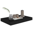 thumbnail image 3 of Charmma Floating Wall Shelf Black 15.7"x9.1"x1.5" MDF, 3 of 9