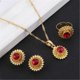 thumbnail image 3 of SeraphinaT Flower Jewelry Set Ethiopian Gold Jewelry Sets Earrings Pendant Ring, 3 of 4