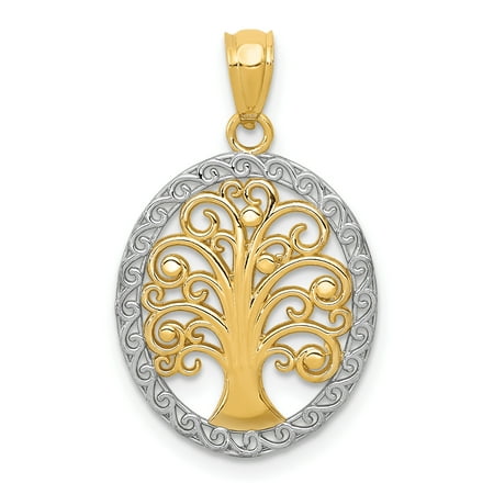 Winona Outdoor Pendant - 14kt Yellow Gold Tree Of Life Pendant Charm Necklace Religious Outdoor Nature Fine Jewelry Ideal Gifts For Women Gift Set From Heart