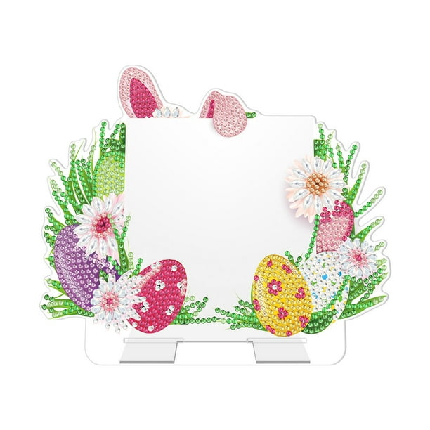 Tablero de mensajes Pascua Artesanía Animal Creativo Mosaico Dibujos animados Bordado Conejito B