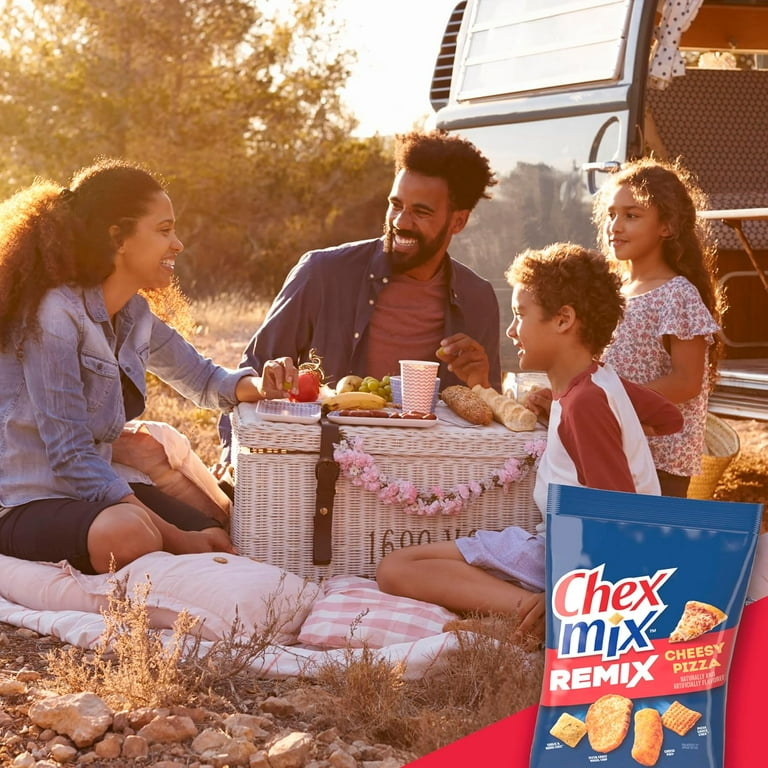 Chex Mix Remix Cheesy Pizza, 4.25 oz (Pack of 8) – Savory Snack