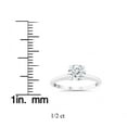 thumbnail image 3 of Pompeii 1/2ct Lab Created Diamond Solitaire Engagement Ring 14k White Gold (F,VS), 3 of 4