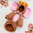 thumbnail image 4 of Pet Clothes Rack Hanger Winter Cartoon Dog Clothes Sweater Warm Christmas Pet Sweaters for Small Dogs Pet Clothing Pet Cartoon Dog Printed Antlers Pullover Sweater Puppy Pet Clothes, 4 of 5