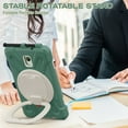 thumbnail image 6 of For Samsung Galaxy Tab Active5/Tab Active3 8 Inch Case, 360 Rotatable Handle Stand, Shoulder Strap, Drop-Proof Design, Emerald Green, 6 of 7